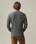 Men's Waffle Long Sleeve Henley - Dark Charcoal